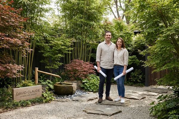 Japanese-inspired courtyard garden
