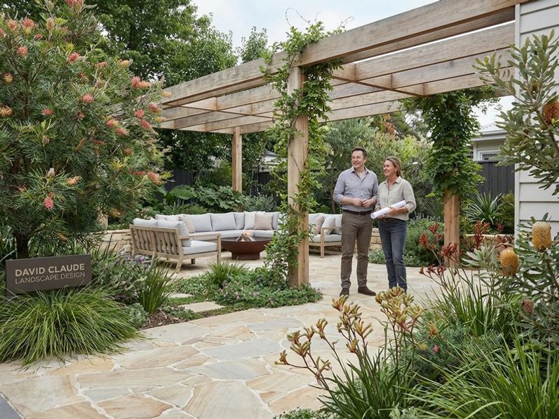 Completed garden matching original design plans